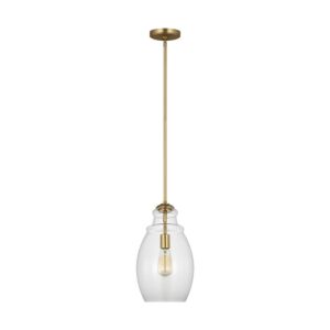 Marino  Pendant in Satin Brass by Generation Lighting.