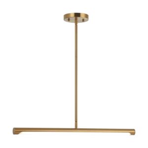 Novelle 1-Light LED Pendant in Aged Gold Brass