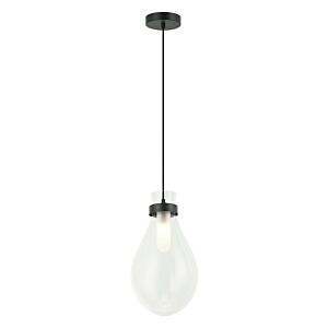 Seranna 1-Light Pendant in Matte Black