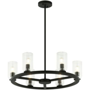 Westlock 6-Light Pendant in Matte Black