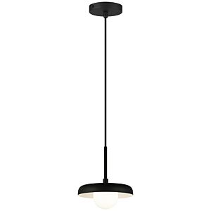 Creston 1-Light LED Pendant in Matte Black