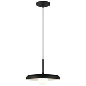 Creston 1-Light LED Pendant in Matte Black