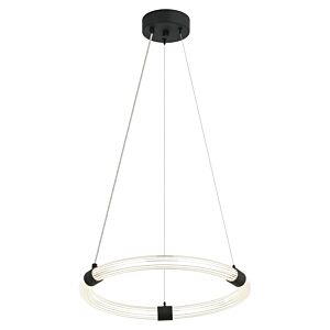 Inkara 1-Light LED Pendant in Matte Black