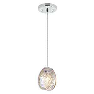 Shelly 1-Light LED Pendant in Chrome