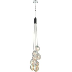 Shelly 8-Light LED Pendant in Chrome