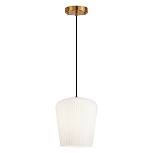 Charismo 1-Light Pendant in Aged Gold Brass