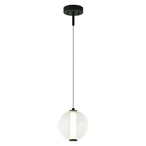 Belange LED Pendant in Matte Black by Matteo Lighting