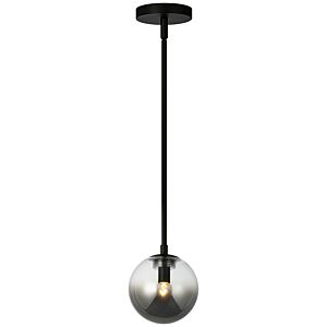 Averley One Light Pendant in Black by Matteo Lighting