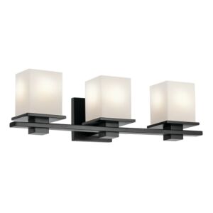 Tully 3-Light Bathroom Vanity Light in Black