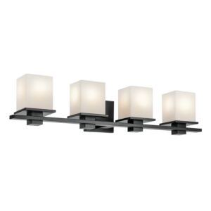 Tully Four Light Bath in Black by Kichler