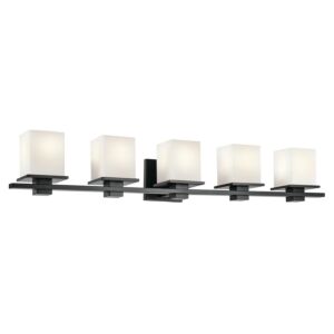 Tully 5-Light Bathroom Vanity Light in Black