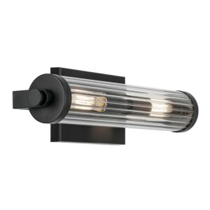 Azores Two Light Wall Sconce in Black by Kichler