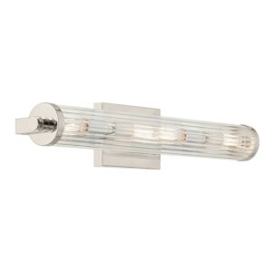 Azores 4-Light Bathroom Vanity Light in Polished Nickel