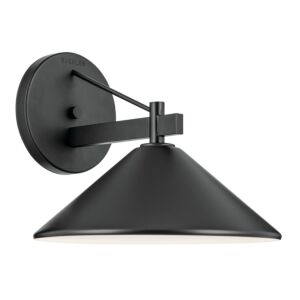 Ripley 1-Light Outdoor Wall Mount in Black