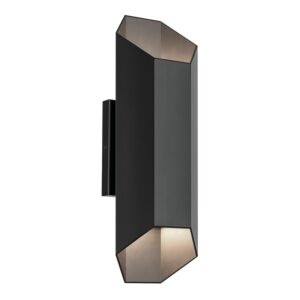 Estella LED Outdoor Wall Mount in Black by Kichler