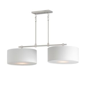 Bongo Two Light Pendant in Satin Nickel by Maxim