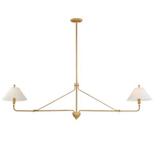 Kismet Two Light Pendant in Gold Leaf by Maxim