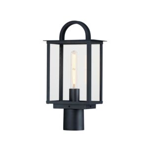 Manchester 1-Light Deck with Post Lantern in Black