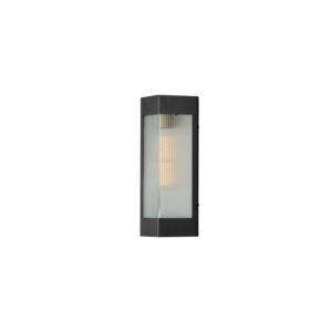 Triform One Light Outdoor Wall Sconce in Black   Antique Brass by Maxim