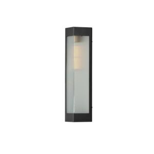 Triform Two Light Outdoor Wall Sconce in Black   Antique Brass by Maxim