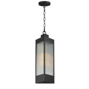 Triform One Light Outdoor Pendant in Black   Antique Brass by Maxim