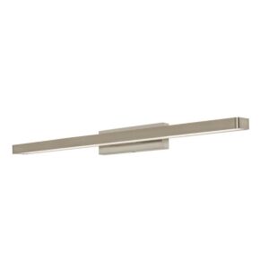 Brock LED Bathroom Vanity Light in Satin Nickel