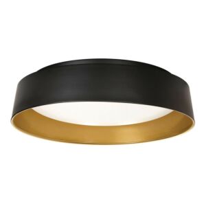 Duncan LED Flush Mount in Black and Gold by AFX Lighting