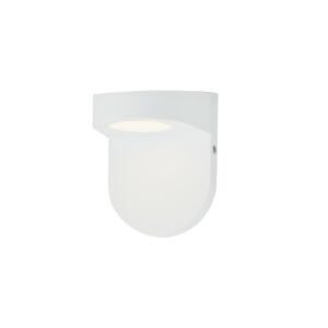 Ledge LED Outdoor Wall Sconce in White by Maxim