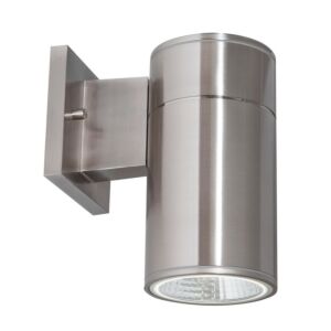 Everly LED Outdoor Wall Sconce in Satin Nickel