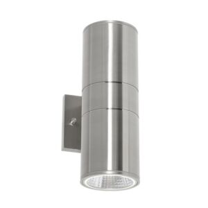 Everly LED Outdoor Wall Sconce in Satin Nickel