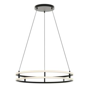 Gemini LED Pendant in Black by AFX Lighting