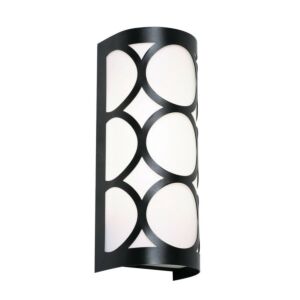 Lake 2-Light Wall Sconce in Black