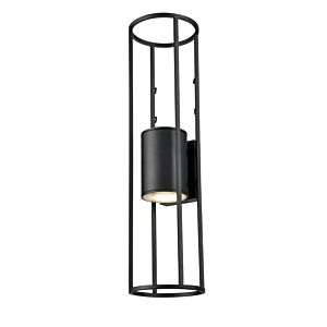 Starline 2-Light Outdoor Wall Sconce in Black