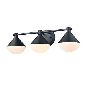 Agawa 3-Light Bathroom Vanity Light in Black