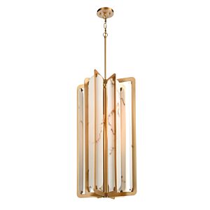 Jasper 4-Light Foyer Pendant in Brass