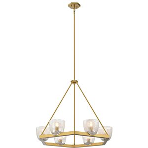 Chalice 6-Light Pendant in Brass