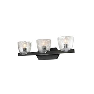 Chalice 3-Light Bathroom Vanity Light in Ebony