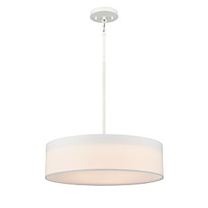 Milan 3-Light Pendant in Buffed Nickel