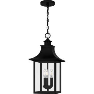 Chancellor Three Light Pendant in Mystic Black by Quoizel