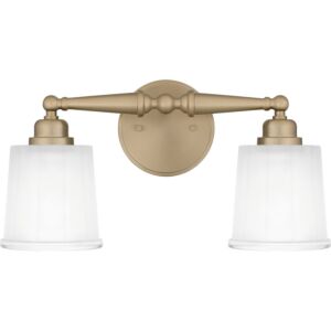 Cecilia Two Light Bath in Bronze Gold by Quoizel