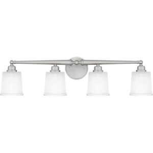 Cecilia Four Light Bath in Brushed Nickel by Quoizel