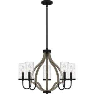 Cornelia 5-Light Chandelier in Matte Black