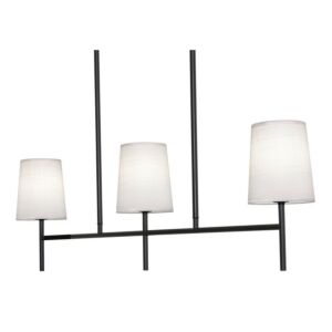 Rose 3-Light Linear Pendant in Black