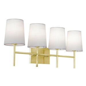 Rose Four Light Vanity in Satin Brass by AFX Lighting