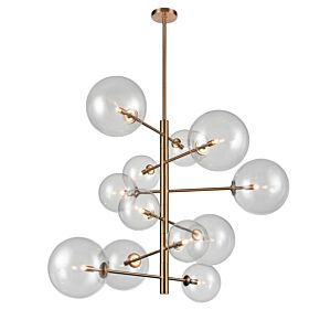 Delilah  Chandelier in Aged Brass by Avenue Lighting