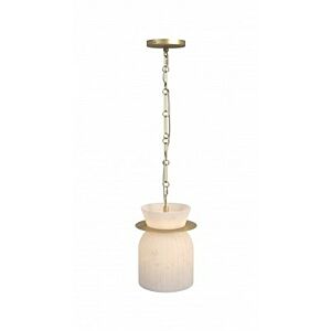 Westwood LED Pendant in Brush Brass by Avenue Lighting