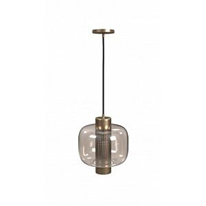 Cosmopolitan One Light Pendant in Antique Brass by Avenue Lighting