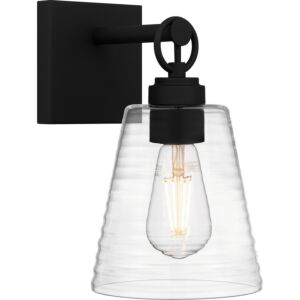 Dacosta One Light Wall Sconce in Earth Black by Quoizel