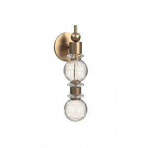 Avra LED Wall Sconce in Aged Brass by Avenue Lighting