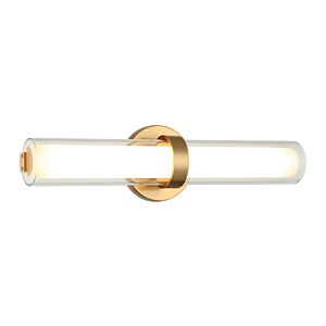 Satchie 1-Light LED Wall Sconce in Aged Gold Brass